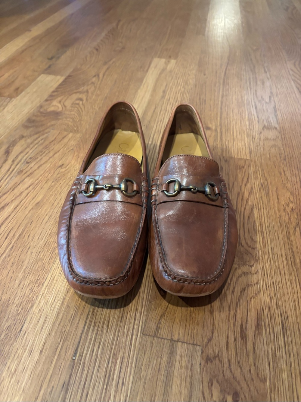 Cole Haan Men's Brown Leather Bit Loafers